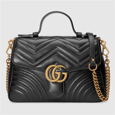 borsa donna nera gucci|Gucci handbags.